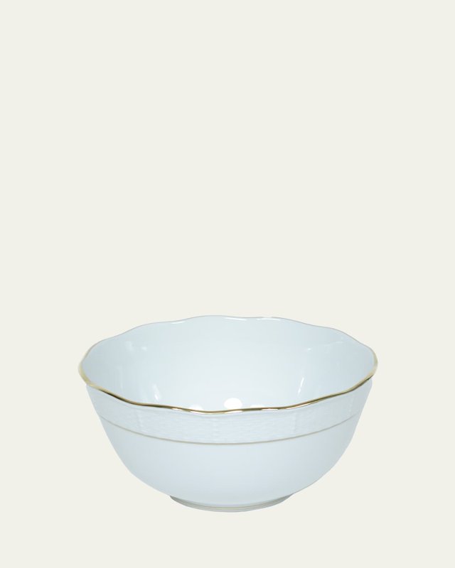 Golden Edge Round Bowl